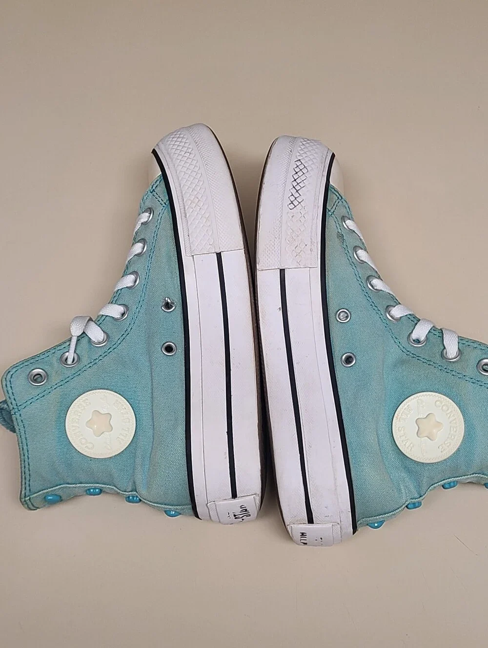 Converse CTAS Ocean Drip Lift Platform hi top casual sneakers size 6 - Picture 8 of 10
